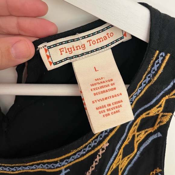4 for $20 🦋 Flying Tomato Embroidered Tank - Picture 5 of 6
